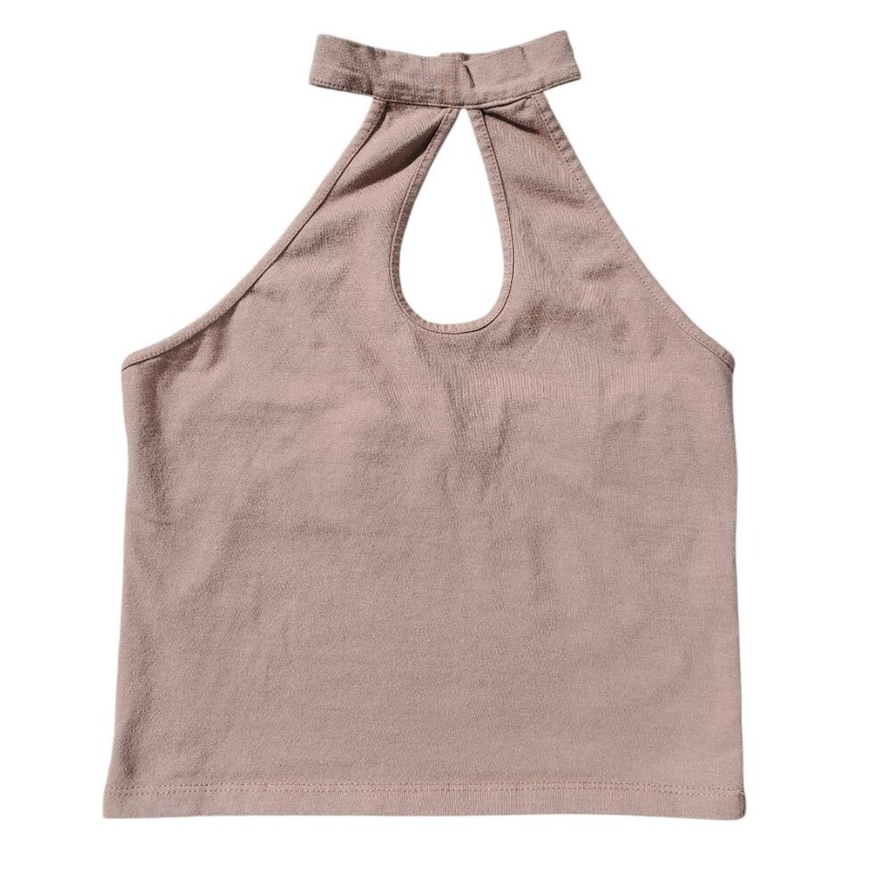 Polly & Esther Brown Cropped Tank Top